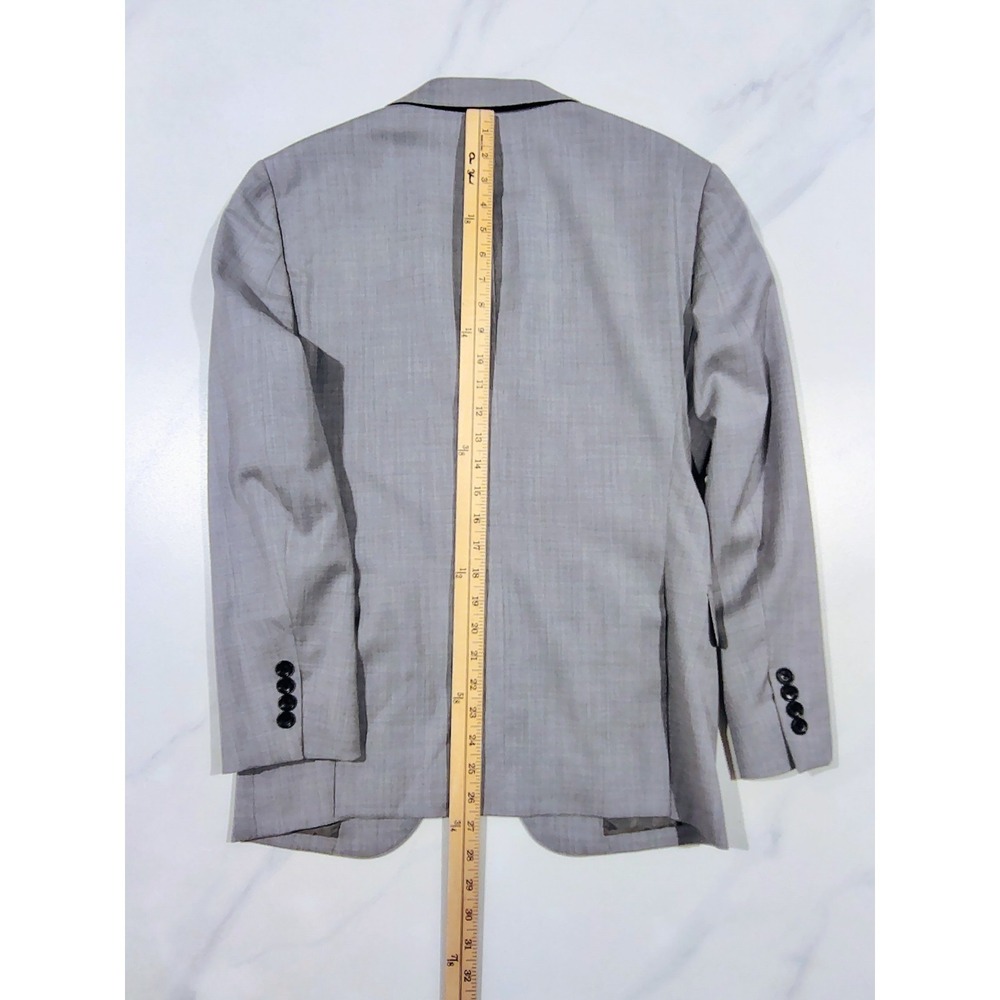 Bonobos Blazer Mens 38S Gray Wool Blend SLIM Fit Jacket Sport Coat - Picture 13 of 14